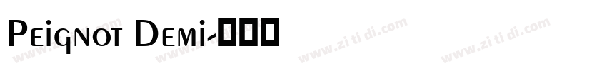 Peignot Demi字体转换